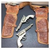 Vintage Bonanza Double Holster with 1950ï¿½s Lone Ri