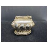 Ronson Crown Lighter with Beaded Design and Green