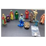 Hand-Painted Nativity Figures Set
