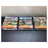 Three David Maclean 1000-Piece Jigsaw Puzzles