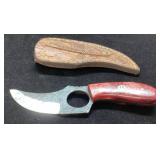 Handcrafted Knife with Leather Sheath, Approximate