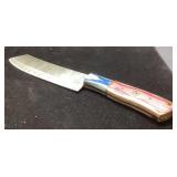 Handmade Fixed-Blade Knife with Red Micarta Handle