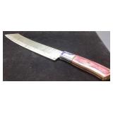 14-Inch Handmade Damascus Steel Knife With Wooden