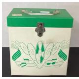 Huge Vintage Lot of 45 RPM Records With Case, Over