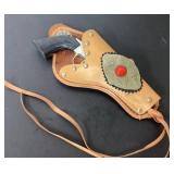 Working Pony Boy Cap Gun in Vintage Holster