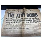 Philadelphia Record Newspaper, August 7, 1945, Fea