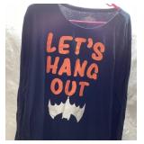 Black Long-Sleeve Shirt With ï¿½Letï¿½s Hang Outï¿½ Grap