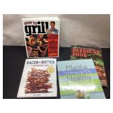 Four Cookbooks Featuring Grilling, Barbecue, and H