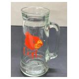 Glass Mug with Univ. Louisville Cardinal Motif, Ap