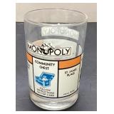 Monopoly-Themed Glass Tumbler, Approximately 5 Inc