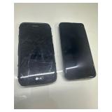 Damaged LG Phone and Old Samsung Smartphone