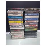 28 Music Cassette Tapes Featuring Various Artists