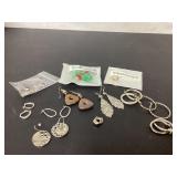 Earrings Featuring Various Styles and Materials