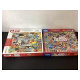 1,000-Piece Jigsaw Puzzles Featuring Collage Desig