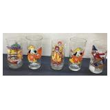 5 McDonaldï¿½s Character-Themed Glass Tumblers