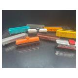 Vintage Model Train Cars Featuring Silver Streak a