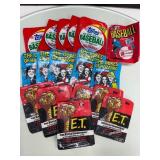 Vintage Trading Card Wrappers Including E.T., MLB,