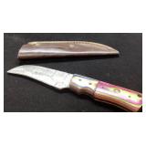 Custom Handmade Fixed Blade Knife with Laminated H