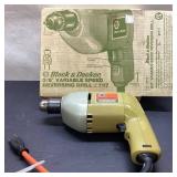 Black & Decker 3/8ï¿½ï¿½ Variable Speed Reversing Dril
