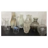 Vintage Oil Lamp Shades in Various Designs