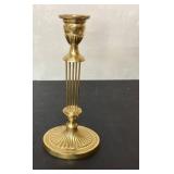 Gold-Tone Metal Candlestick Holder, Approximately