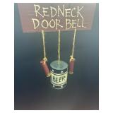 Redneck Doorbell Hanging Wall Decor with Shotgun S