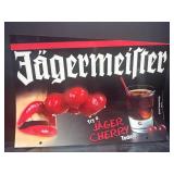 Jagermeister Heavy Plastic Advertising Sign Featur