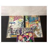Three Silver Surfer Comic Books