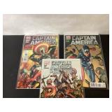 3 Captain America Comic Books by Marvel