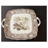 Staffordshire Transferware Serving Platter with Fl