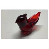 Royal Ruby Glass Cardinal Figurine by Viking Glass