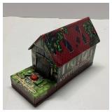 Tin Mystery Bank with Wind-Up Mechanism, 4 x 6 Inc