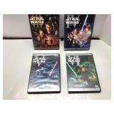 4 Star Wars DVDs, Episodes III-VI