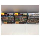 Four 1000-Piece Jigsaw Puzzles, Including Kodak-Br