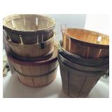 Wooden Baskets with Metal Reinforcements