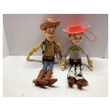 Non-Working Woody and Jessie Figures, Approximatel