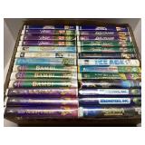Huge Box of Assorted VCR Tapes Including Disney Ti