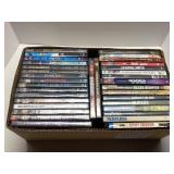 DVD Movies in a Cardboard Box