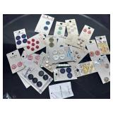 Vintage Buttons on Original Cards