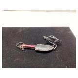 Small Knife with Leather Sheath and Lanyard, Appro