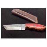 Handcrafted Knife with Leather Sheath, Approximate