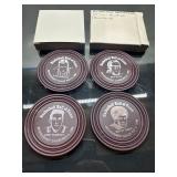 NBA Hall of Fame Coasters from 1988 Wes Unseld, Bo