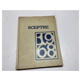 1968 Sceptre Yearbook Hardcover Edition high schoo