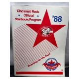 1988 Cincinnati Reds Official Yearbook/Program wit