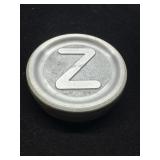 Z Paperweight With Green Felt Base