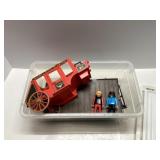 Playmobil Red Stagecoach Set with Figures and Acce