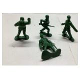 Green Plastic Toy Soldiers, Approximately 4 Inches