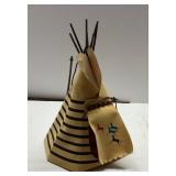 Handmade Decorative Teepee Model with Painted Deta