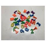 Multicolored Plastic Alphabet and Number Magnets