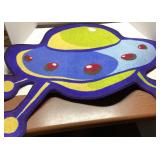 Toy Story Area Rug with UFO Design, 34 Inches Wide